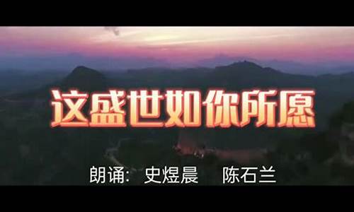 这盛世如你所愿是什么歌_这盛世如您所愿歌词全文